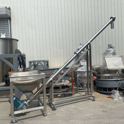 Adjustable speed screw feeder, stainless steel industrial salt elevator, granular powder conveyor