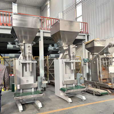 304 Stainless Steel Fully Automatic Packing Machine with PLC Control System for 5-50kg Powder Packaging