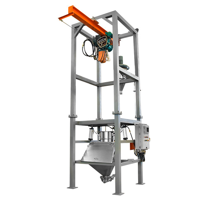 Putty Powder Bag Dump Station Bulk Bag Unloading Machine Unpacking